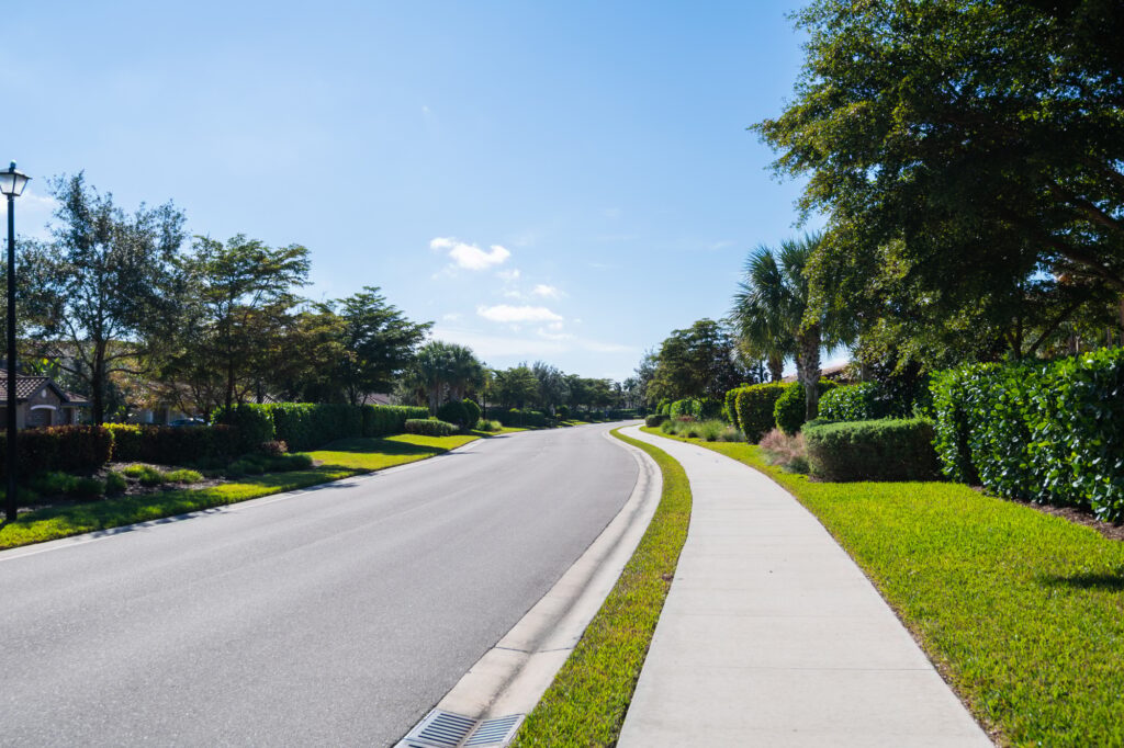 South Florida golf community and neighborhood for retired couples.